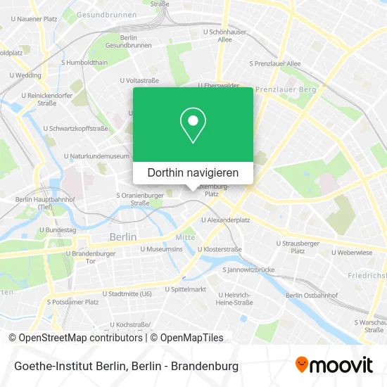 Goethe-Institut Berlin Karte