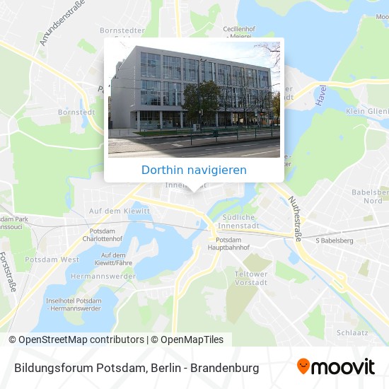 Bildungsforum Potsdam Karte