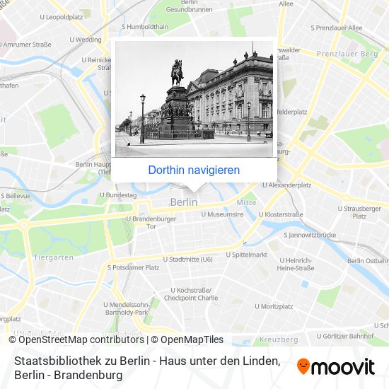 Staatsbibliothek zu Berlin - Haus unter den Linden Karte