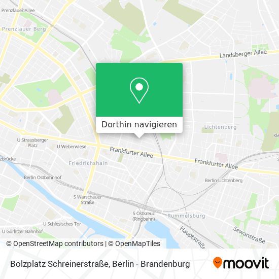 Bolzplatz Schreinerstraße Karte