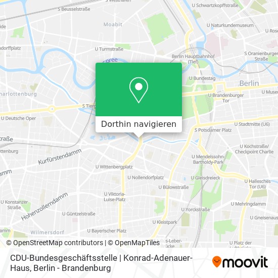 CDU-Bundesgeschäftsstelle | Konrad-Adenauer-Haus Karte