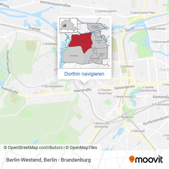 Berlin-Westend Karte