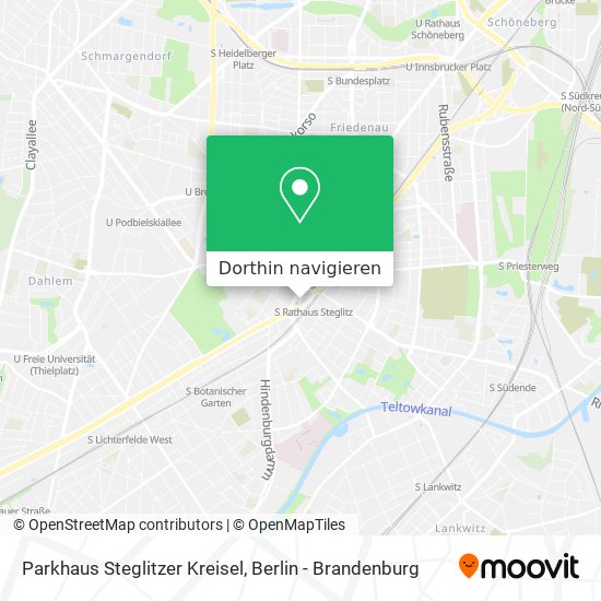 Parkhaus Steglitzer Kreisel Karte