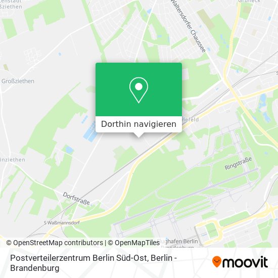 Postverteilerzentrum Berlin Süd-Ost Karte