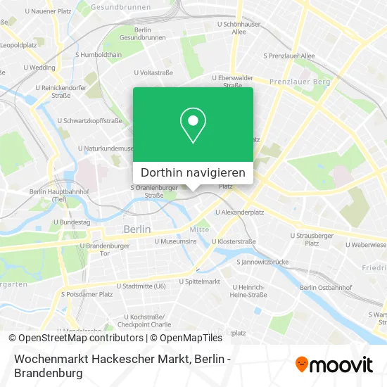 Wochenmarkt Hackescher Markt Karte