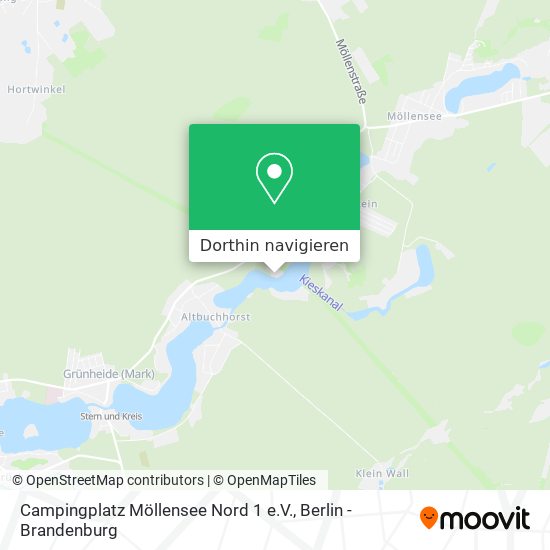 Campingplatz Möllensee Nord 1 e.V. Karte