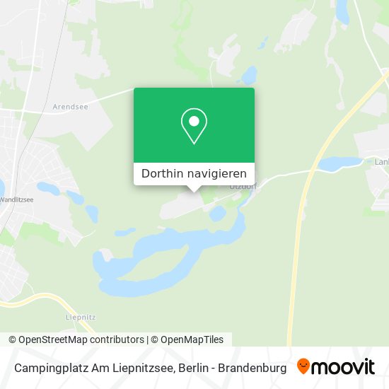 Campingplatz Am Liepnitzsee Karte