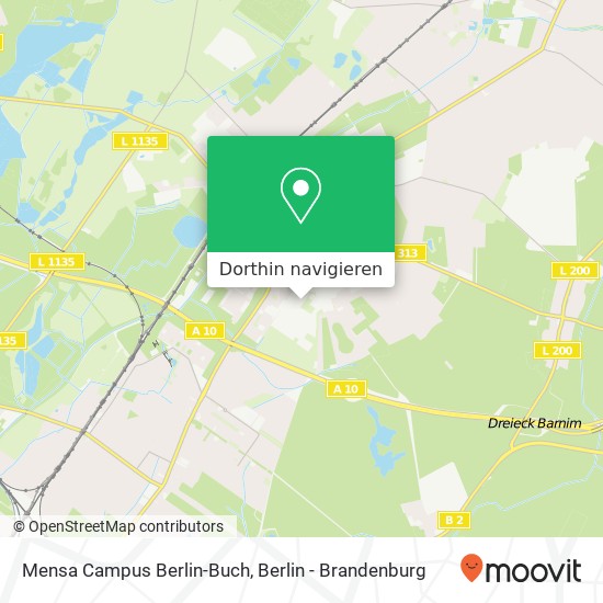 Mensa Campus Berlin-Buch Karte