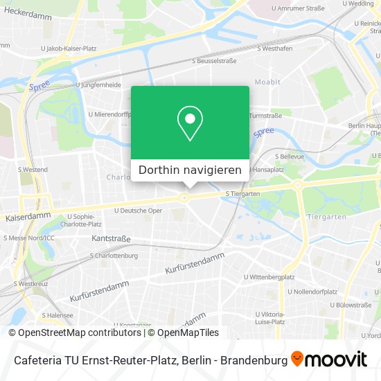 Cafeteria TU Ernst-Reuter-Platz Karte