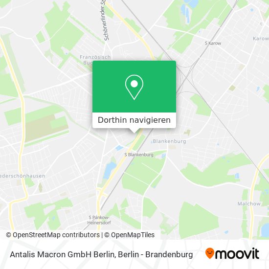 Antalis Macron GmbH Berlin Karte