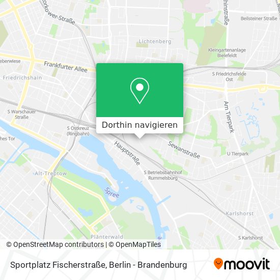 Sportplatz Fischerstraße Karte