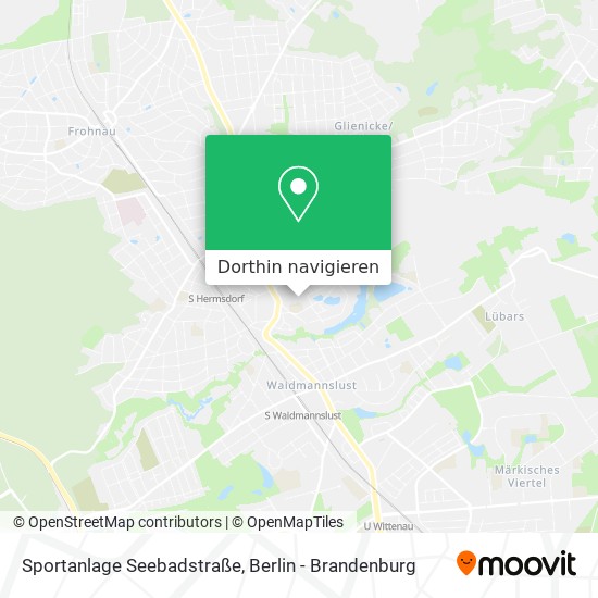 Sportanlage Seebadstraße Karte