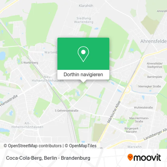 Coca-Cola-Berg Karte