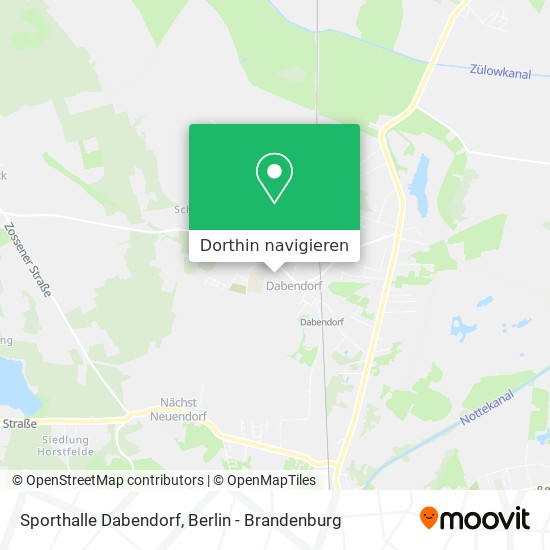 Sporthalle Dabendorf Karte