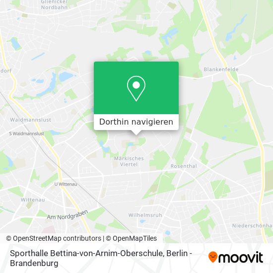 Sporthalle Bettina-von-Arnim-Oberschule Karte