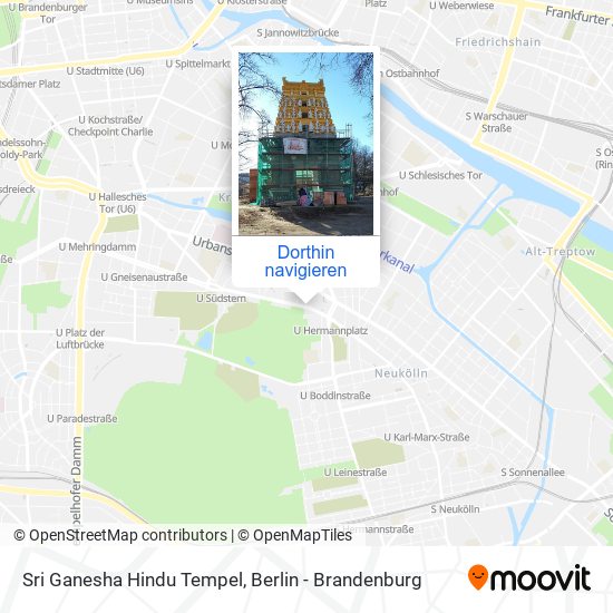Sri Ganesha Hindu Tempel Karte