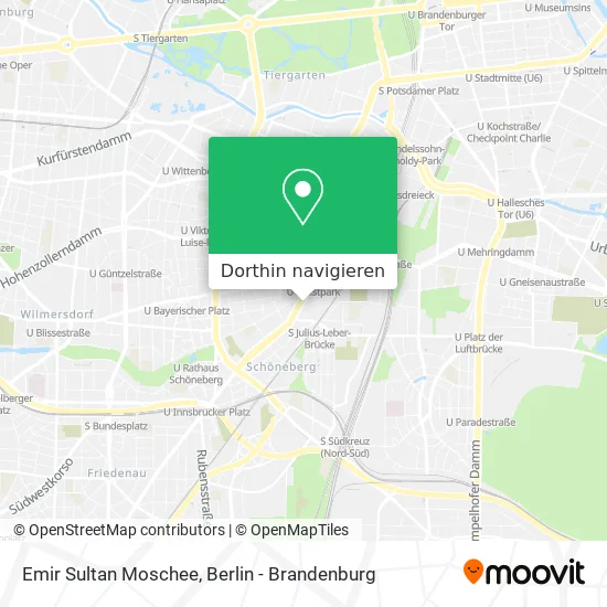 Emir Sultan Moschee Karte