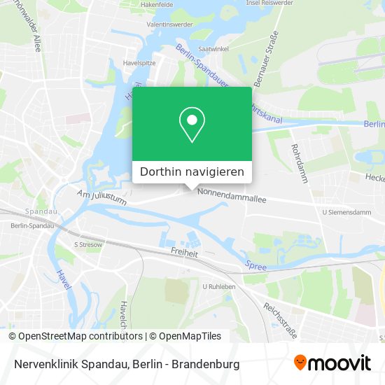 Nervenklinik Spandau Karte