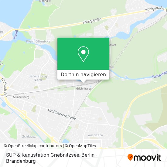 SUP & Kanustation Griebnitzsee Karte