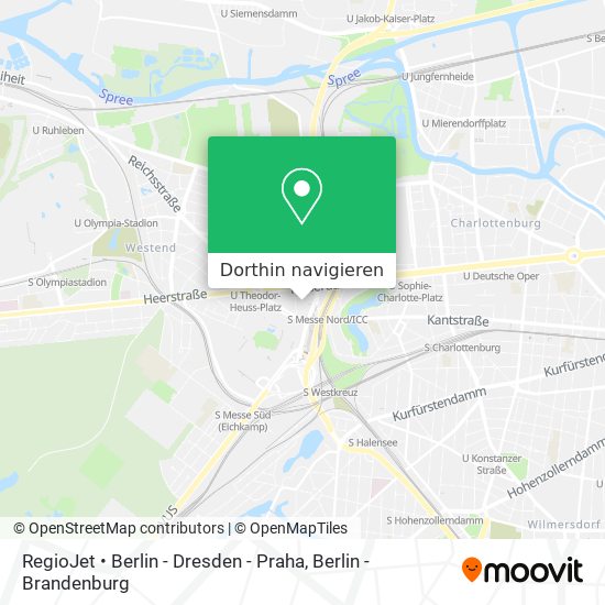 RegioJet • Berlin - Dresden - Praha Karte