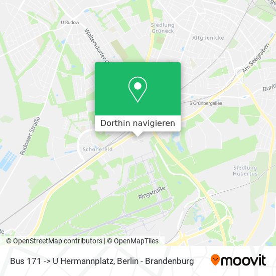 Bus 171 -> U Hermannplatz Karte