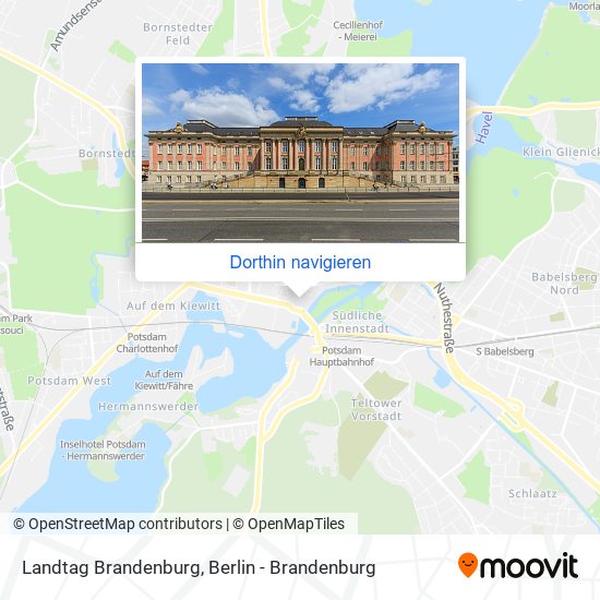 Landtag Brandenburg Karte
