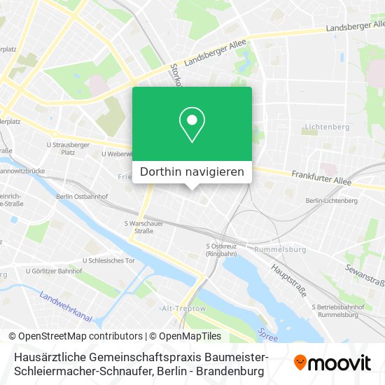 Hausärztliche Gemeinschaftspraxis Baumeister-Schleiermacher-Schnaufer Karte
