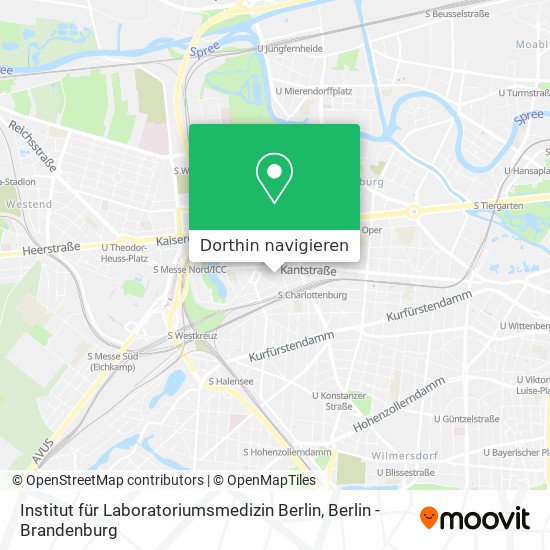 Institut für Laboratoriumsmedizin Berlin Karte