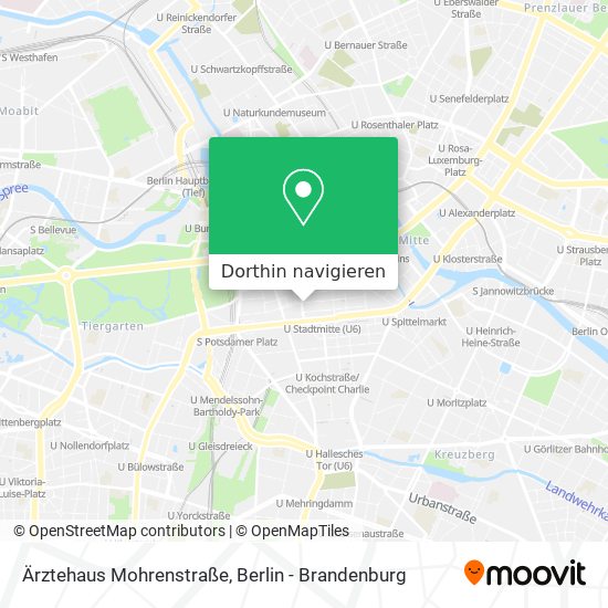 Ärztehaus Mohrenstraße Karte