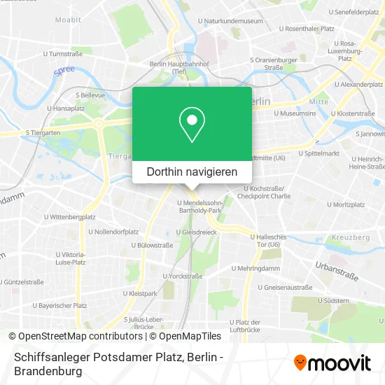 Schiffsanleger Potsdamer Platz Karte