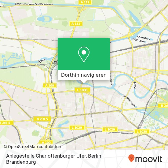 Anlegestelle Charlottenburger Ufer Karte