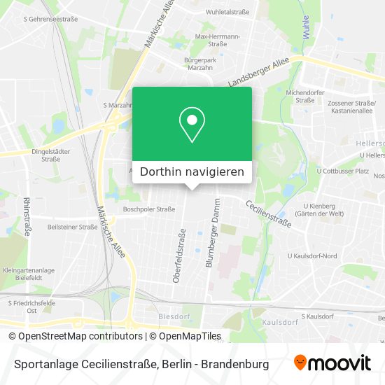 Sportanlage Cecilienstraße Karte