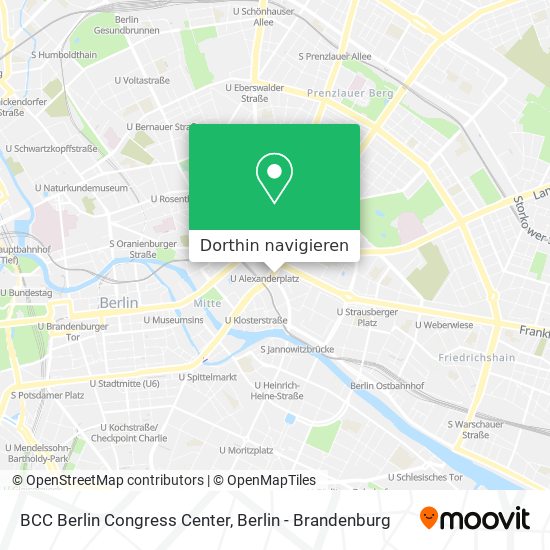 BCC Berlin Congress Center Karte