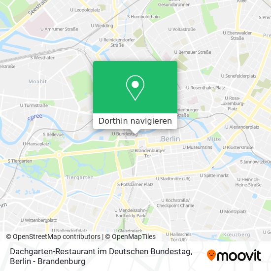 Dachgarten-Restaurant im Deutschen Bundestag Karte