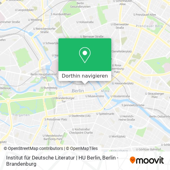 Institut für Deutsche Literatur | HU Berlin Karte