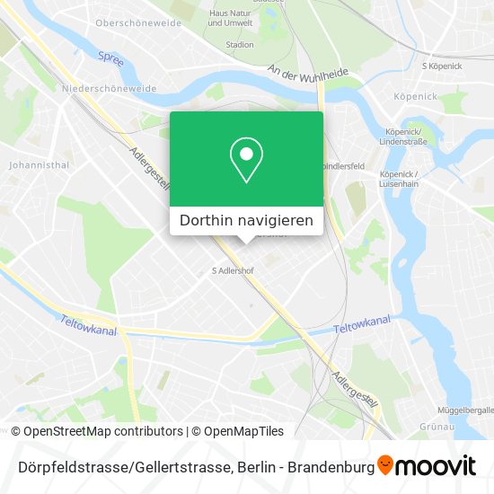 Dörpfeldstrasse/Gellertstrasse Karte