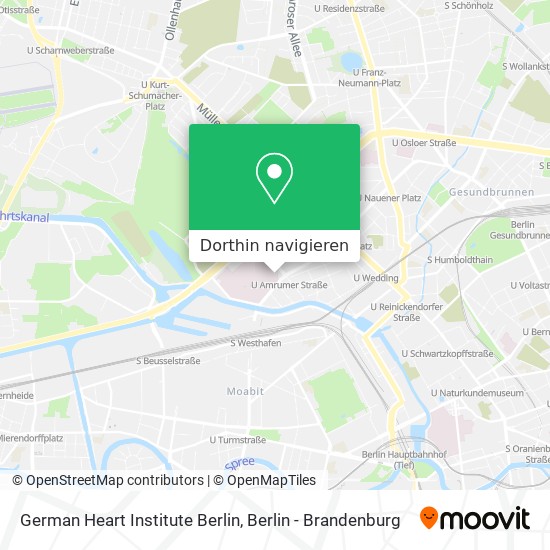 German Heart Institute Berlin Karte