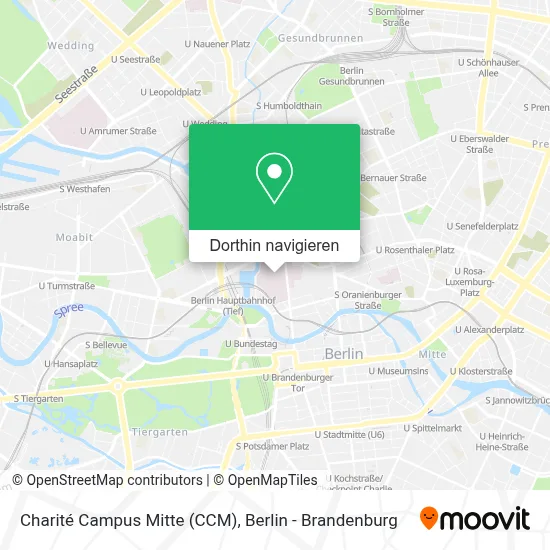 Charité Campus Mitte (CCM) Karte