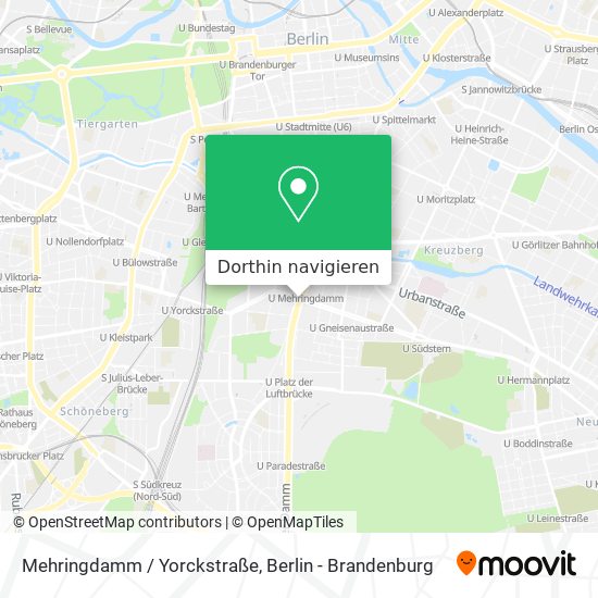 Mehringdamm / Yorckstraße Karte
