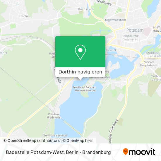 Badestelle Potsdam-West Karte