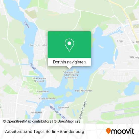 Arbeiterstrand Tegel Karte