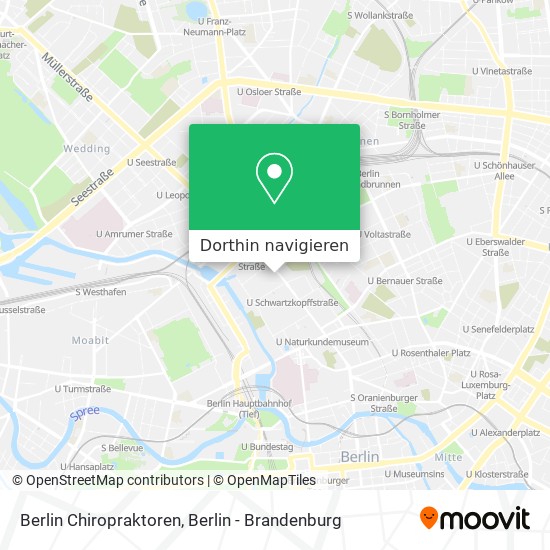 Berlin Chiropraktoren Karte