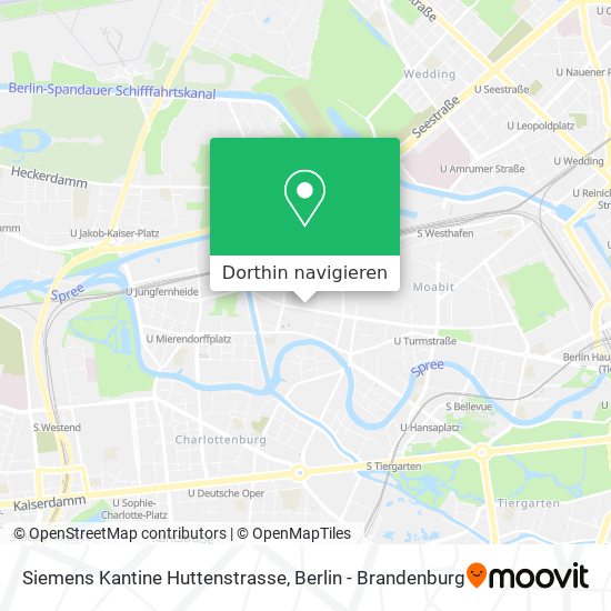 Siemens Kantine Huttenstrasse Karte