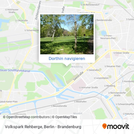 Volkspark Rehberge Karte