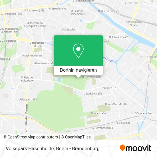 Volkspark Hasenheide Karte