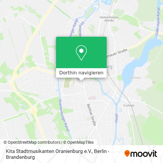 Kita Stadtmusikanten Oranienburg e.V. Karte