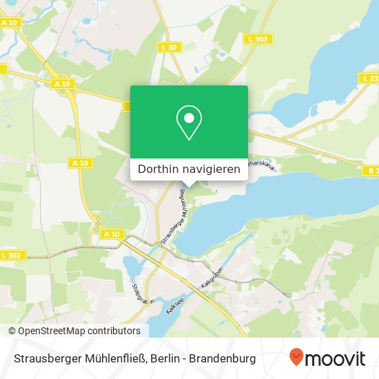 Strausberger Mühlenfließ Karte