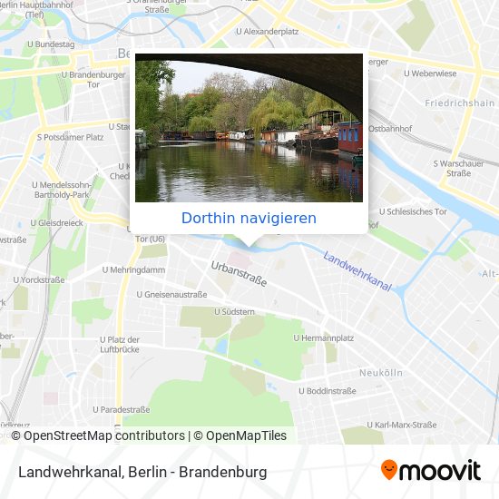 Landwehrkanal Karte