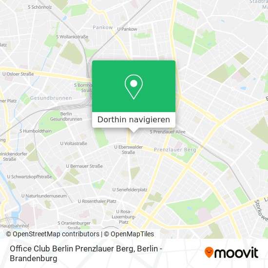 Office Club Berlin Prenzlauer Berg Karte