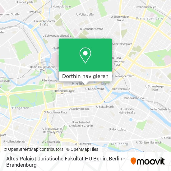 Altes Palais | Juristische Fakultät HU Berlin Karte